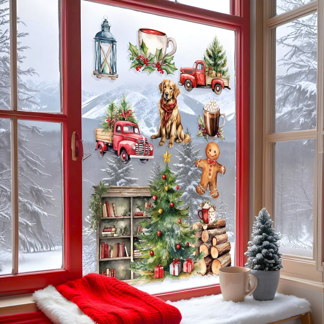 Sticker decorativ, 309119_3050, 30 x 50 cm, Multicolor