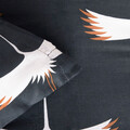 Lenjerie de pat Devika, Homla, 200x220 cm, bumbac satinat, grafit/alb
