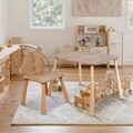 Set masa si scaun pentru copii, Rosewood, BLTYZ-AKTV063, Stejar