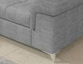 Coltar extensibil dreapta 4 locuri ELTAP, RT-03MAN, Eridano, 275x202x88 cm, lemn/poliester, gri deschis