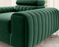Fotoliu, ELTAP, AR-LAU-35LU, Laurence, 125x97x105 cm, lemn/poliester, verde inchis