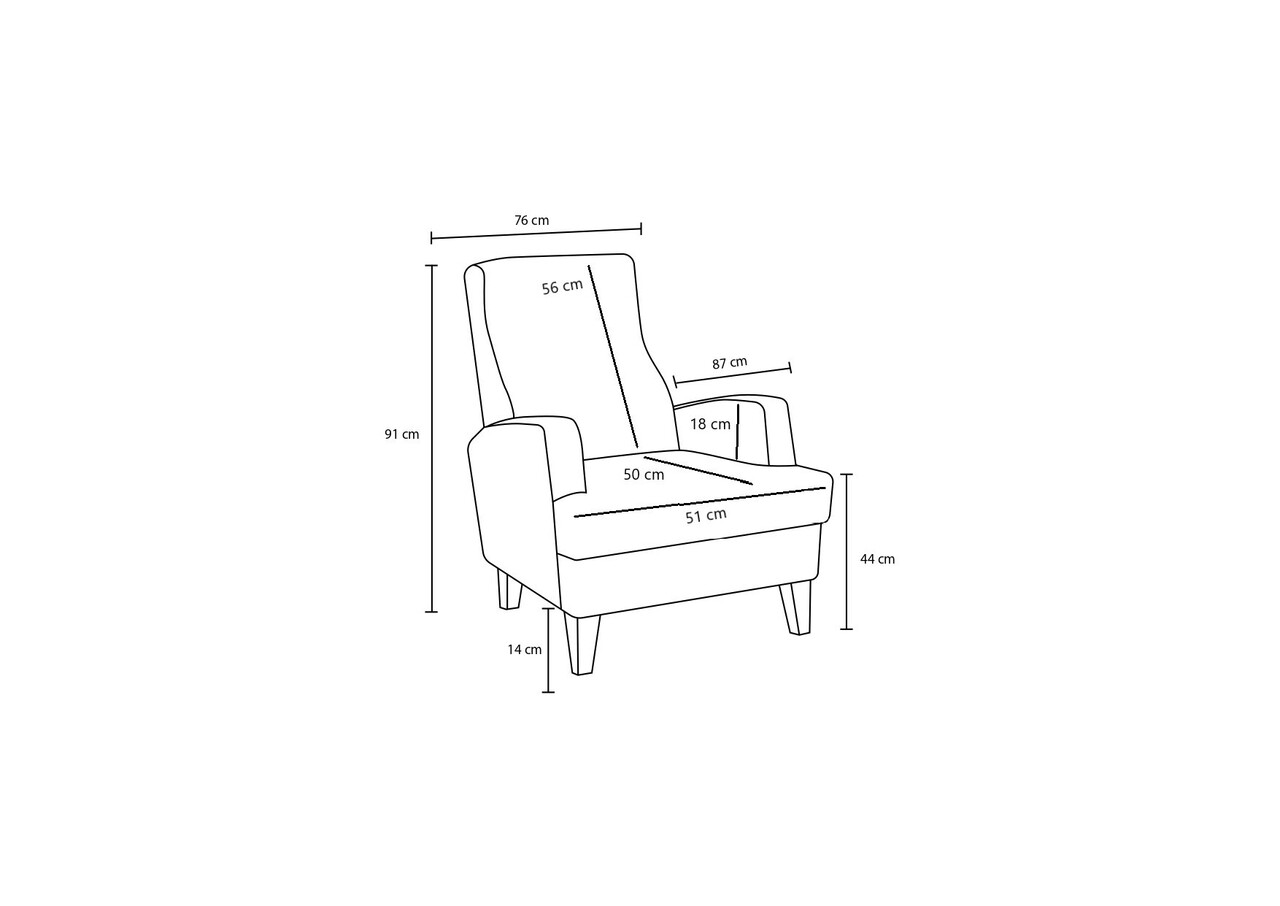 Fotoliu, Atelier del Sofa, 825BLC5241, Lemn, Gri