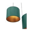 Lustra ELTAP, Vespillo, 45x105 cm, 3xE27, 15W, otel/PVC, verde/auriu