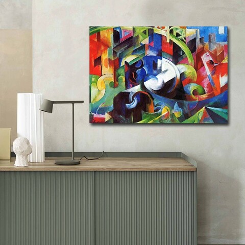 Tablou decorativ, 70100famousart-033, canvas, 70 x 100 cm, multicolor