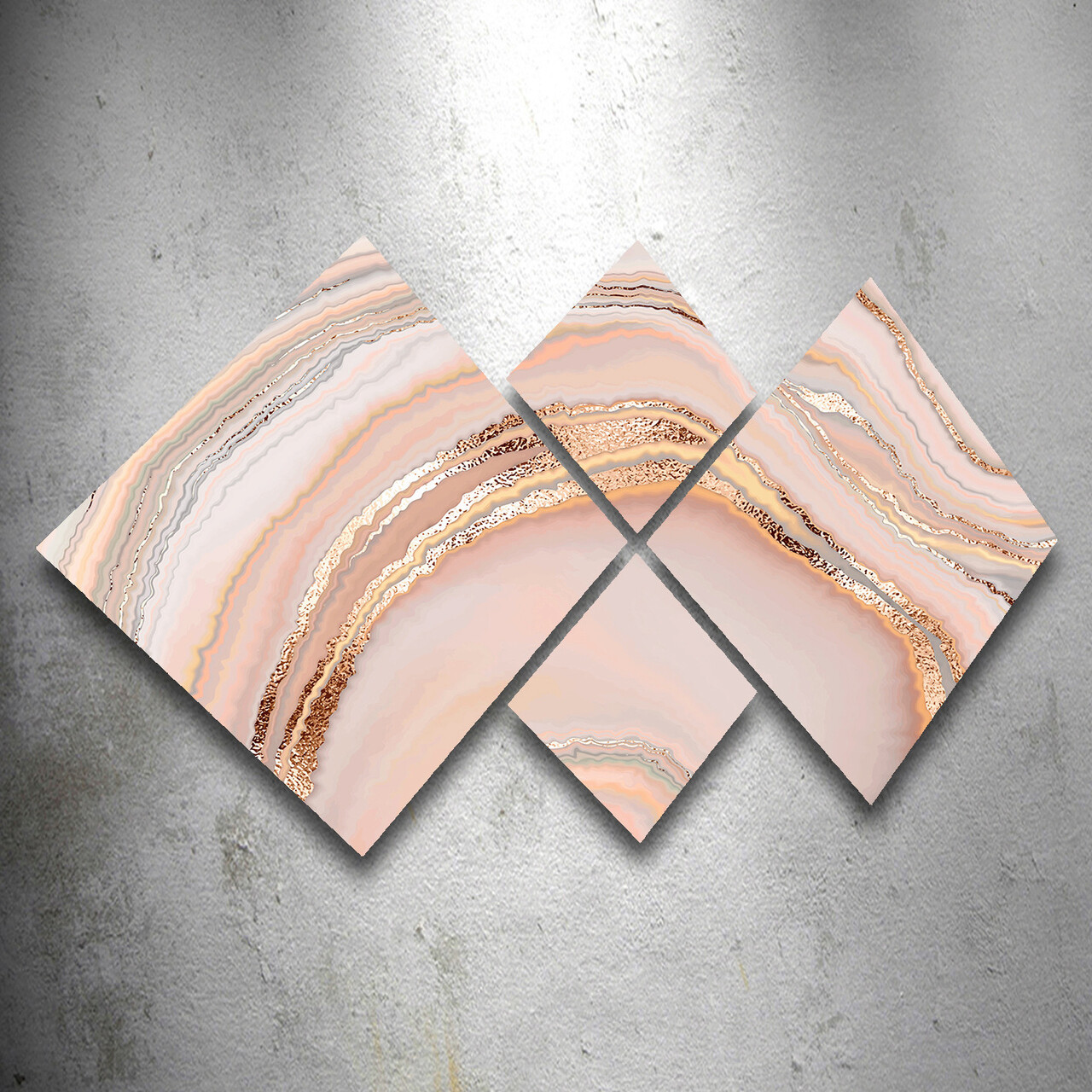 Set 4 tablouri decorative, 4MDF1824275072, MDF, Imprimat UV, Multicolor - 1 | YEO