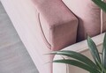 Canapea extensibila 4 locuri ELTAP, SO-SIL-24VE-61MAT, Silva, 236x95x90 cm, lemn/poliester, roz