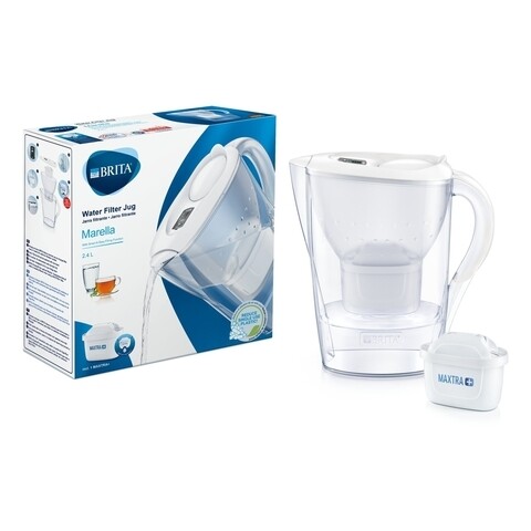 Cana filtranta Brita, Marella, 2.4 L, Maxtra+, alb Brita