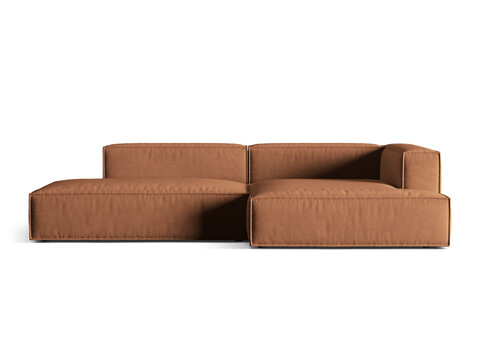 Coltar modular dreapta 4 locuri, Nuria-88, Micadoni Home, 312x147x72 cm, catifea, miere