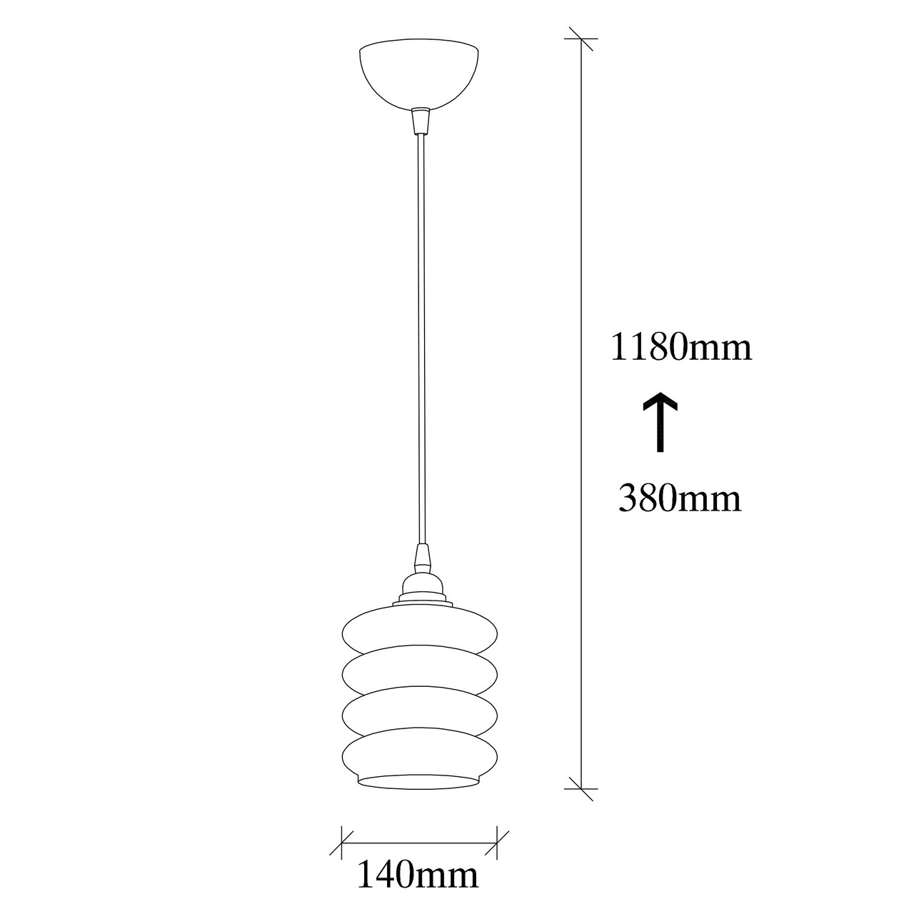 Candelabru, Opviq, Smoked - 060, E27, 60 W, metal/sticla