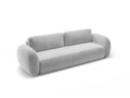 Canapea extensibila 3 locuri, Tonale, Cosmopolitan Design, 262x105x88 cm, catifea, gri