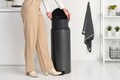 Cos de gunoi cu pedala, Brabantia, NewIcon, 30 L, 38x29.3x67.9 cm, otel, gri inchis