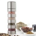 Rasnita pentru condimente 4-in-1 Millmix InnovaGoods, 21 x 5 cm, inox/plastic/mecanism ceramic