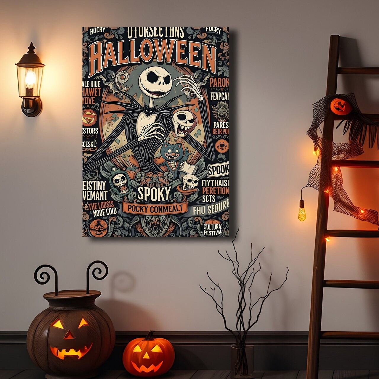 Tablou decorativ, 70100HALC-002, Material: Pânză de poliester, Multicolor — imaginea 2