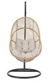 Leagan pentru gradina/terasa Martinica, Bizzotto, D95x196 cm, otel/poliester impermeabil, bej/natural
