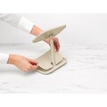 Oglinda cosmetica cu tava, Brabantia, Soft Beige, reglabila la 360 grade, factor marire x 5, 20x12.6x28.3 cm, polipropilena, bej