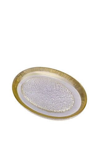 Savoniera, drop, 10x13.5x2.5 cm, polirasina, bej
