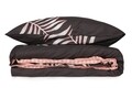 Lenjerie de pat dubla King Quilt(FR) Tropical - Brown, Mijolnir, 3 piese, 240x220 cm, bumbac ranforce, multicolor