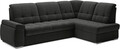 Coltar extensibil dreapta 3 locuri ELTAP, RT-04FL, Sado, 272x192x95 cm, lemn/poliester, gri inchis