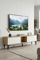 Comoda TV, Hanah Home, Didema 150, 150x40.5x30 cm, Stejar Safir / Alb
