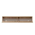 Comoda TV, Nordure, Ligne 140, 140x25x25 cm, Maro
