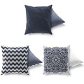 Set 3 perne decorative, AC-4334-4668-4335, 50% bumbac / 50% poliester, Multicolor