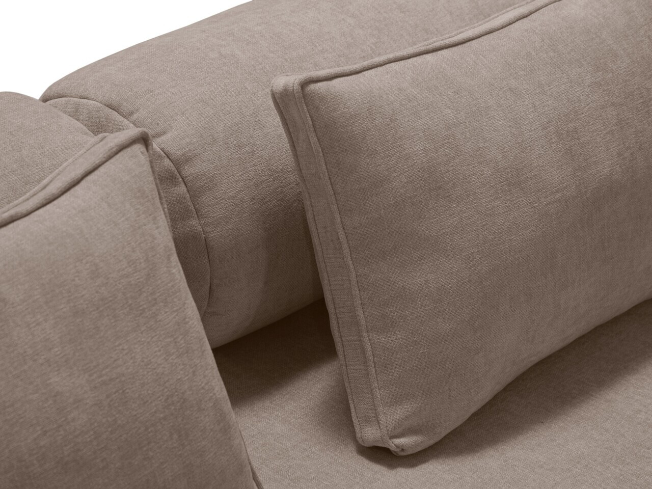 Canapea extensibila 3 locuri, Dreamy, Micadoni Home, 206x95x70 cm, tesatura structurata, cappuccino — imaginea 8