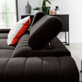 Coltar extensibil stanga 3 locuri ELTAP, LT-05LO, Grayson, 278x205x92 cm, lemn/poliester, gri inchis