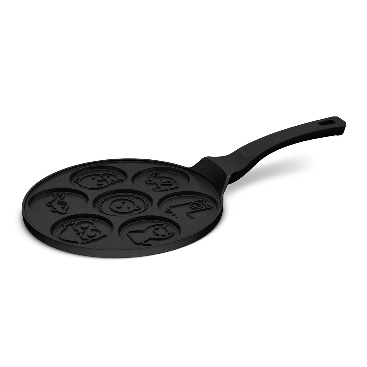 Tigaie pentru clatite, 7 forme Berlinger Haus, Black Rose, 26 cm, aluminiu turnat, negru - imagine 3