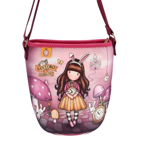 Geanta cu banduliera, gorjuss, just one second, 19.5 x 18.8 x 11 cm, poliester/neopren, multicolor