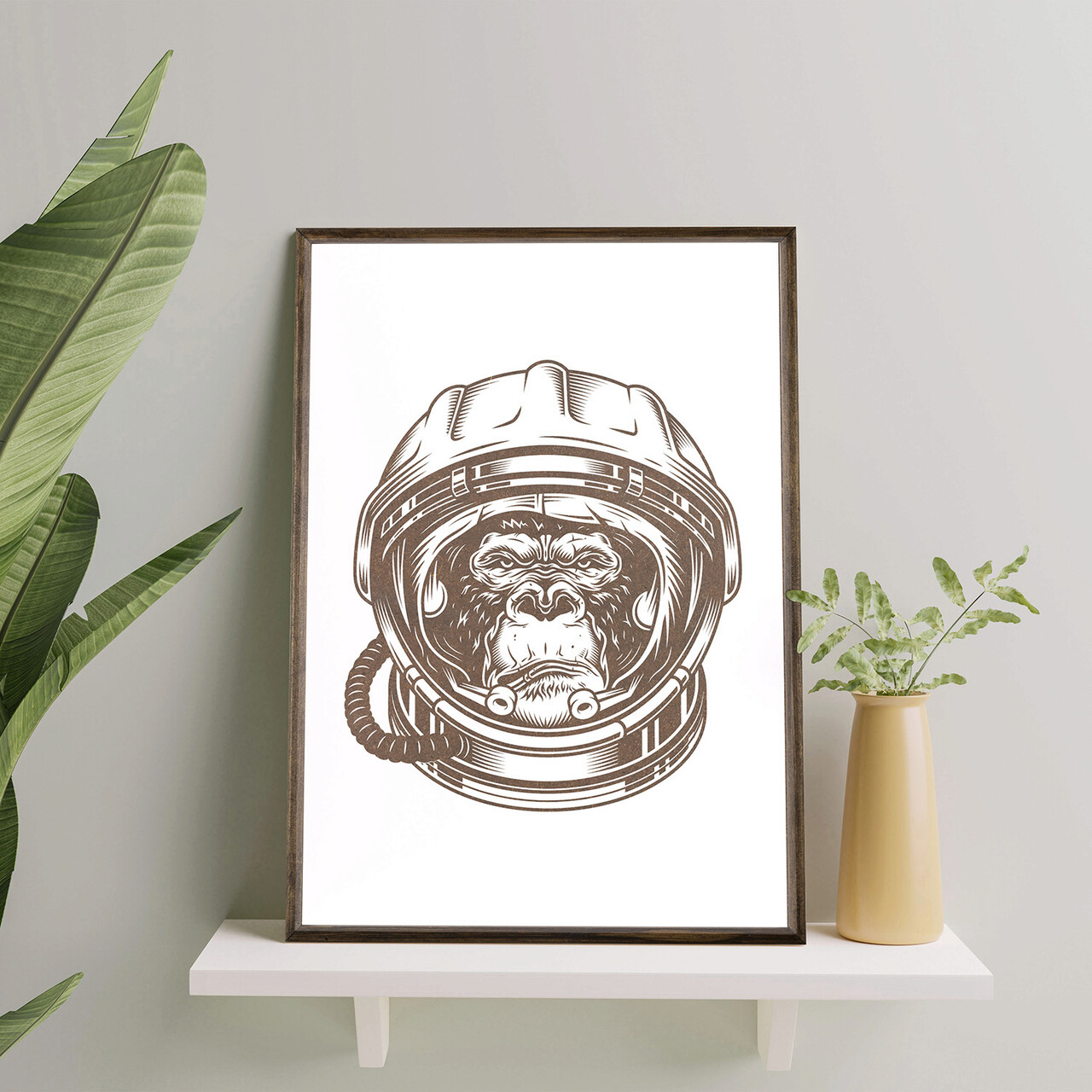 Tablou decorativ TD156 Lemn Desenat manual Natural