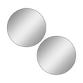 Oglinda decorativa, Mirrorland, Round, Oglindă indestructibilă cu obturator, Argintiu
