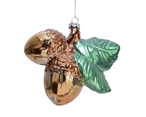 Glob Acorn, Decoris, 4.5x10.5x10.5 cm, plastic, maro