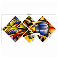 Set 4 tablouri decorative, 4MDF400017166, MDF, Imprimat UV, Multicolor
