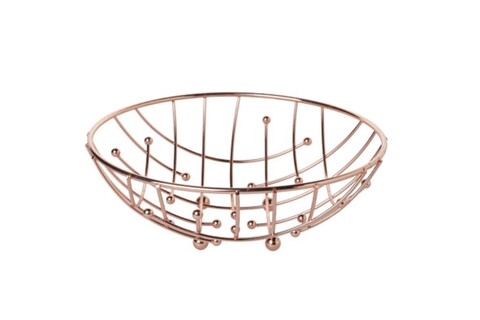 Cos pentru fructe, Cosy&Trendy, 9 x 24 cm, metal, aramiu