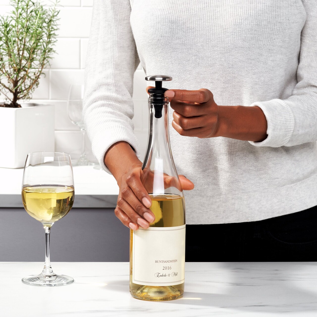Set 2 dopuri pentru vin, "SteeL" - OXO - imagine 12