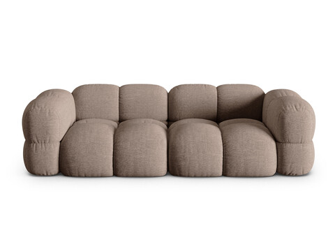 Canapea 4 locuri, Loretto, Cosmopolitan Design, 250x100x68 cm, tesatura structurata, cappuccino