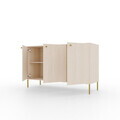 Comoda ADRK, Tili 3D, 124.5x40.8x73.9 cm, PAL laminat, bej