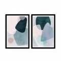 Set 2 tablouri decorative, Alpha Wall, Doze of Color, 36x51 cm