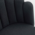 Scaun Hall, Homla, 55x49x85 cm, MDF/poliester, negru