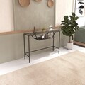 Consola, Caliente, Lala, 100x76x30 cm, Sticla temperata, Negru