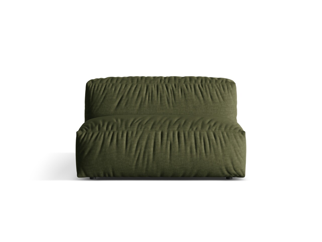 Modul pentru canapea, 1 loc, Martina-169, Micadoni Home, 132x106x75 cm, tesatura structurata catifelata, verde - 1 | YEO