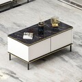 Masuta de cafea, Inarch, Imaj, 90x40x45 cm, PAL, Alb