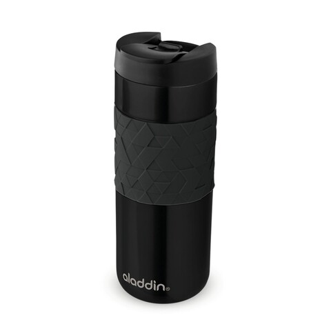 Cana termos inox Easy-Grip Leak-Lock, Aladdin, 470 ml, negru
