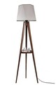 Lampadar, Luin, 534LUN3261, Lemn de brad, Gri/Maro
