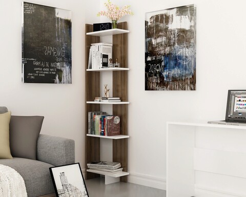 Corp biblioteca, zena home, als, pal, nuc / alb