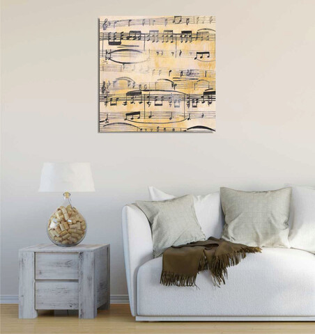 Tablou decorativ, kc235, canvas, lemn, multicolor
