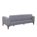 Set canapea extensibilă, Unique Design, 867UNQ1672, Lemn de carpen, Gri