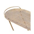 Masuta Antique, InArt, 63x37x72 cm, metal, auriu