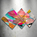 Set 4 tablouri decorative, 4MDF237840235, MDF, Imprimat UV, Multicolor