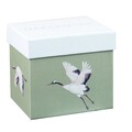 Cana in cutie cadou, Palmetto Cranes Platinum, Churchill, portelan Fine Bone China, 390 ml